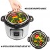 Aozita Steamer Basket for Instant Pot Accessories 8 Qt - Stainless Steel Steam Insert with Premium Silicone Handle for 8 Qt Pressure Cookers - Vegetables, Eggs, Meats, etc