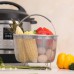 Aozita Steamer Basket for Instant Pot Accessories 8 Qt - Stainless Steel Steam Insert with Premium Silicone Handle for 8 Qt Pressure Cookers - Vegetables, Eggs, Meats, etc