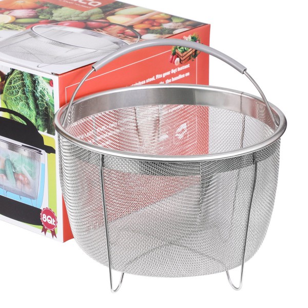 Steamer Basket for Instant Pot, Vegetable Steamer Basket Stainless Steel Steamer Basket Insert for Pots (8qt)