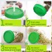 AOZITA 6 Pack Plastic Sprouting Lids for Wide Mouth Mason Jars
