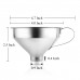 Aozita 18/8 Stainless Steel Spice Funnel with Handle for Spice Jars - Professional Grade Kitchen Tools